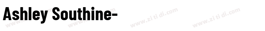 Ashley Southine字体转换